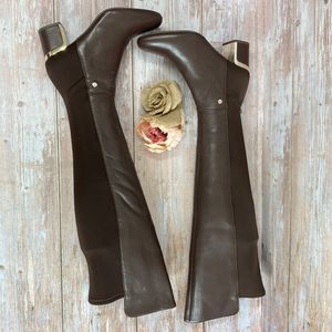 DKNY Cora Brown Leather Boots